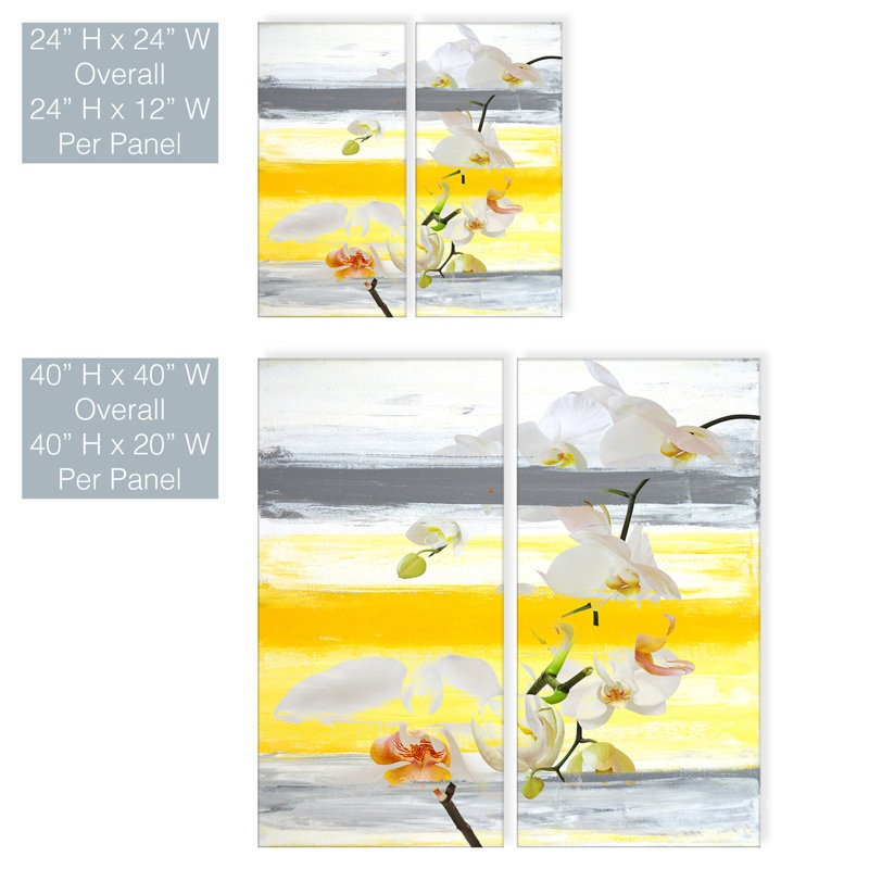 «Painted Petals XXVI» par Tristan Scott - impression sur toile tendue, H 40 po x l 40 po x P 1,5 po