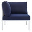 Ensemble de canapé modulaire d'extérieur en aluminium 8 pièces Sunbrella Harmony par Modway-58125852