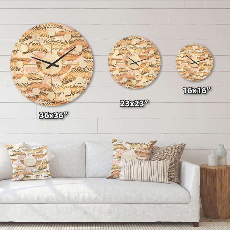 Horloge murale Mid-Century, Très grand