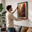 Buddha in Contemplation Japandi - Framed Print-1202336879-1202337172
