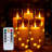 Unscented Flameless Pillar Candle with Acrylic Holder-1200766785