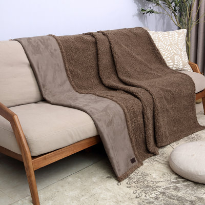 Waterproof Teddy Bear Faux Fur Dog Blanket, Leak Proof Furniture Protector, 50X60 inches