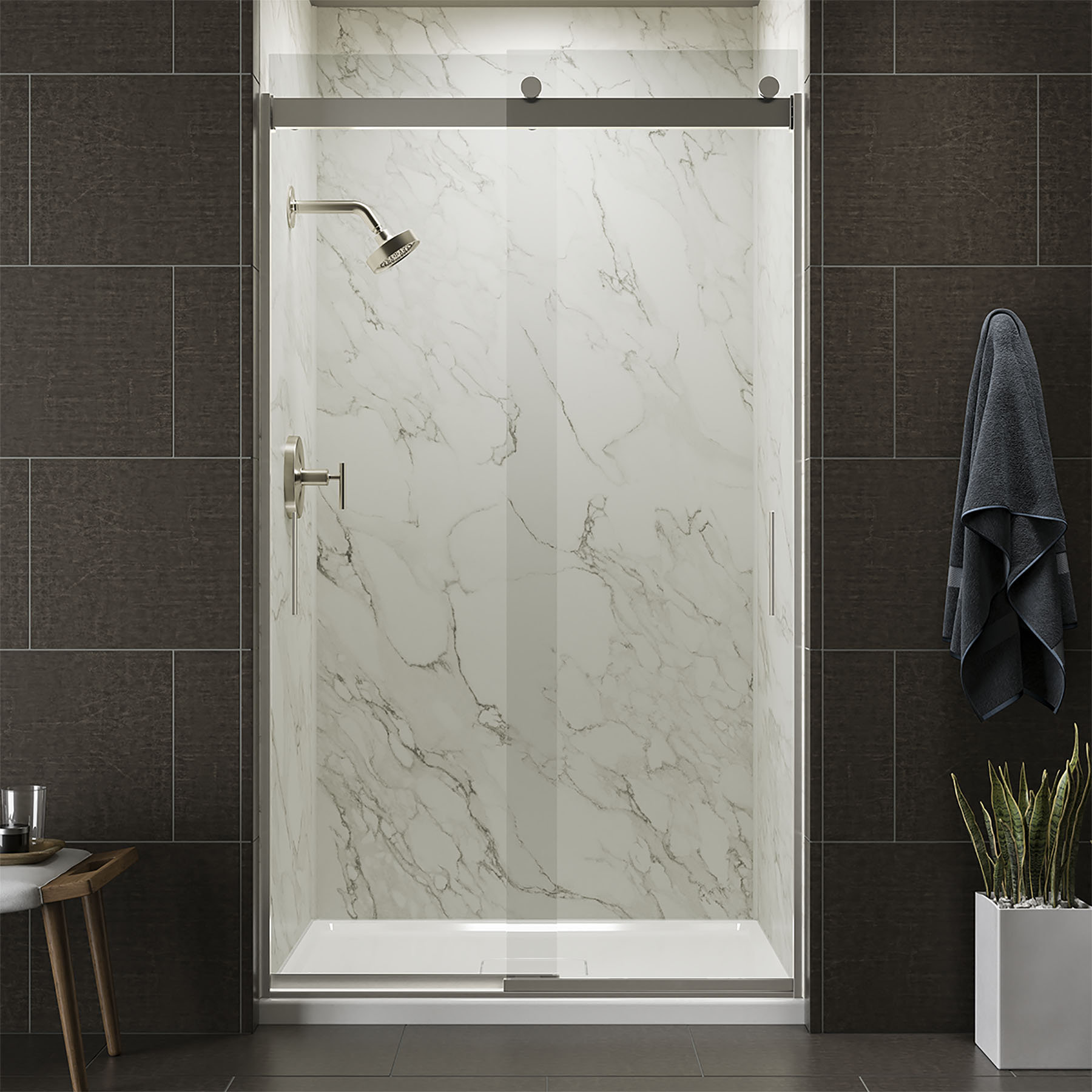 Kohler Levity Sliding Shower Door &amp; Reviews | Perigold