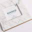 Cadre photo simple en marbre blanc mat Keith-54380069