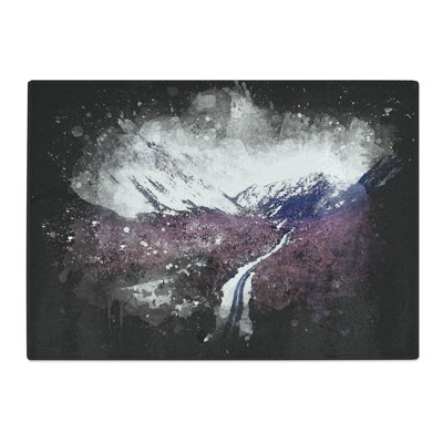 Tempered Glass the Mountains of New Hampshire Paint Splash Chopping Board