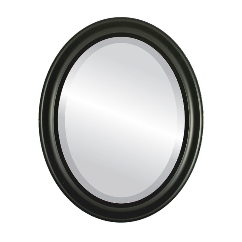 Miroir d'appoint Witham, Noir mat, H 19 po x l 15 po