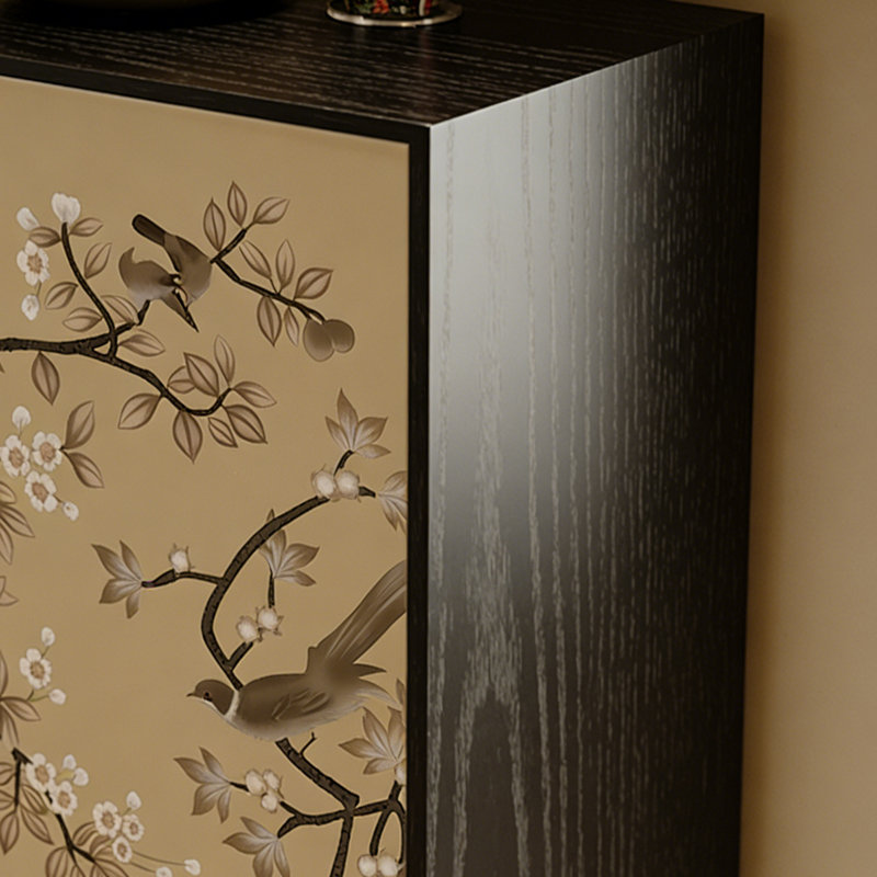 Armoire d'entrée moderne et minimaliste, Noir