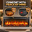 Rosalind Wheeler Black Electric Fireplace Insert-1371809534