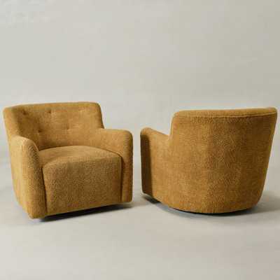 Upholstered Swivel Armchair