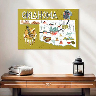 Icônes de carte Aliaz Oklahama