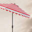 Parasol de marché Natalee de 108 po à bord festonné et à toit inclinable-725246716