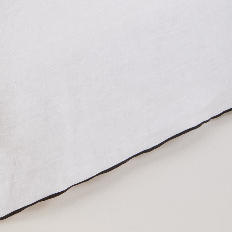 Carlina Tailored Wrap Around, White/Grey, 140cm W x 32cm D