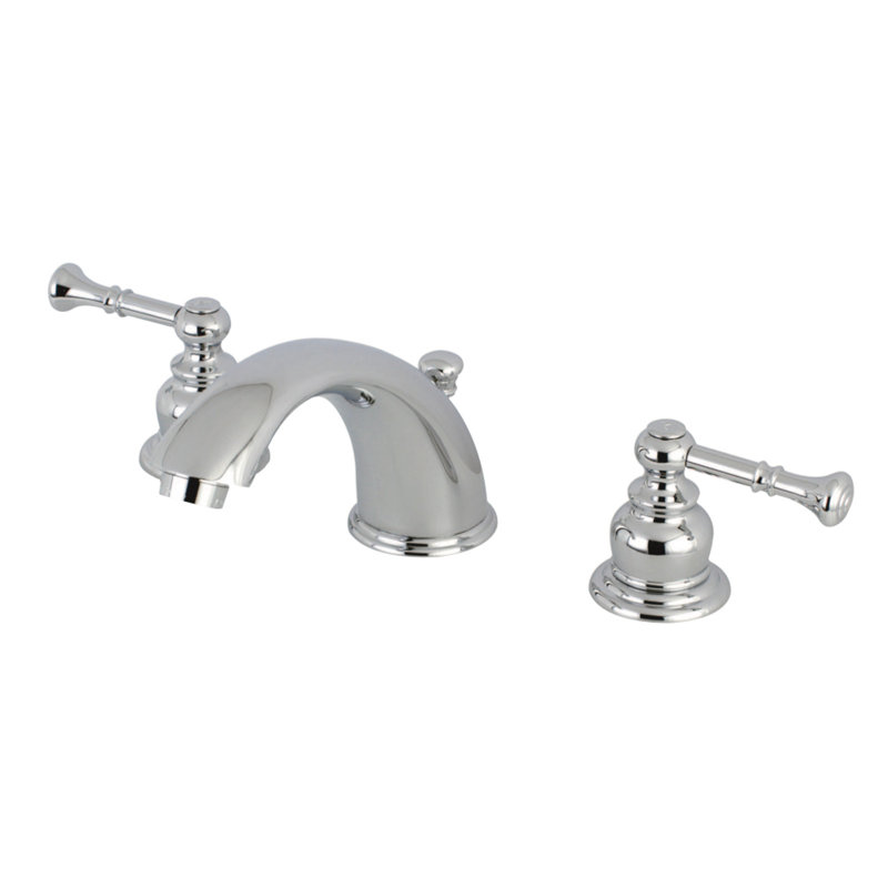Robinet de salle de bain espacé Kingston, Chrome poli