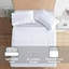 Grand ensemble de literie pour courtepointe (90 po x 96 po) + 2 taies décoratives (20 po x 26 po + 2 po) - 3 pièces Couvre-lit matelassé estampé en microfibre réversible léger Summer Season (blanc)