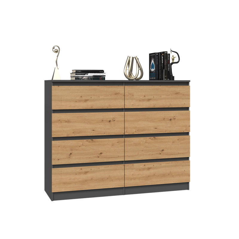 Alivia 120cm W 8 - Drawer Chest of Drawers