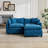Cloud Sofa Loveseat, Modern Sectional Couch For Living Room, Bedroom, And Apartment, Comfy Double Layer Upholstered Seat Cushion, Breathable Chenille Fabric, Sectional