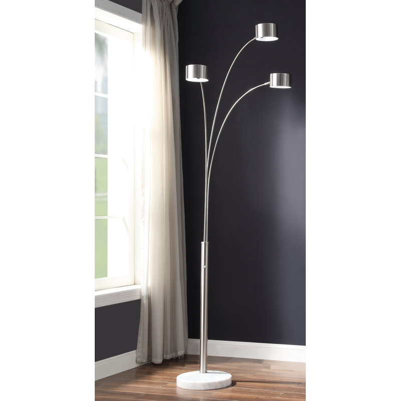 Lampe sur pied polie 85,5 po Ladrick