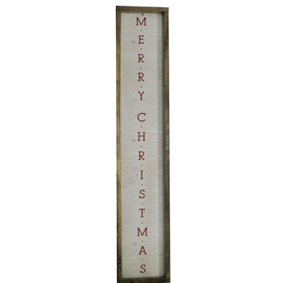 Fortine Porch Leaner Merry Chrismas with Wreaths Card