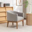 Fauteuil avec pieds en bois massif-131080922