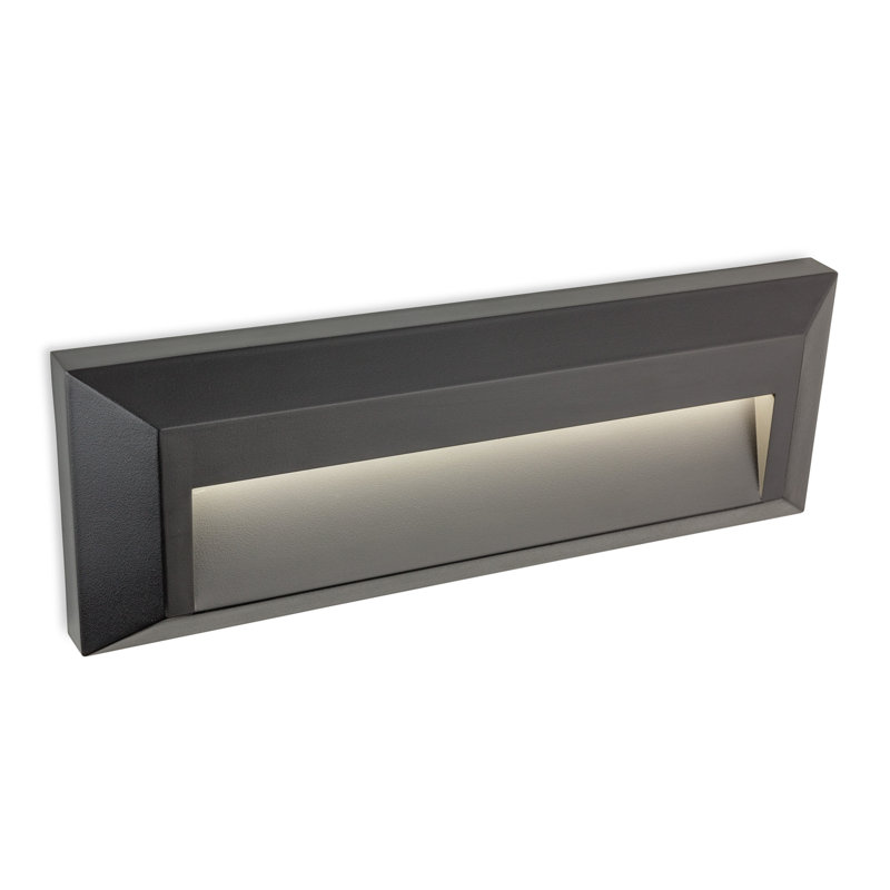 Silver 3.14cm H Integrated LED Outdoor Flush Mount