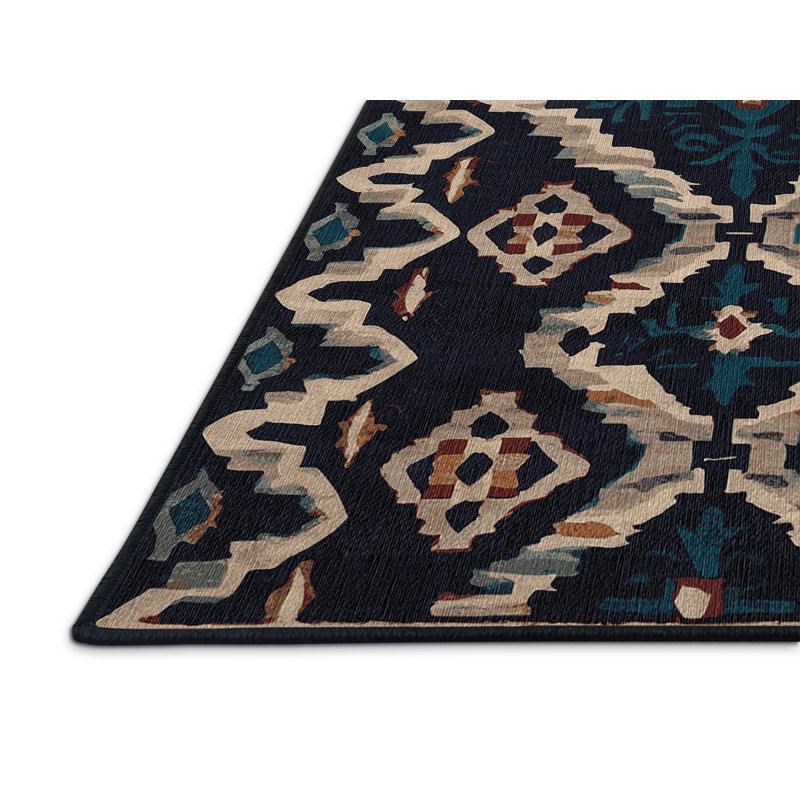 Machine Washable Gray Area Rug, Rectangle 8' x 12'