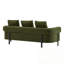 Canapé rembourré avec coussin moelleux et pieds en métal robustes-1910444916