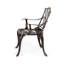 Chaise de salle à manger, cuivre noir (ensemble de 2)