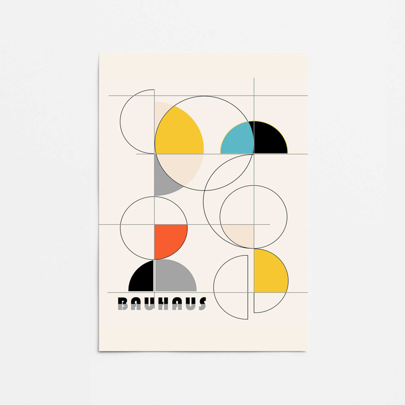 Impression sur rouleau Bauhaus Spring Colors, H 10 po x l 8 po