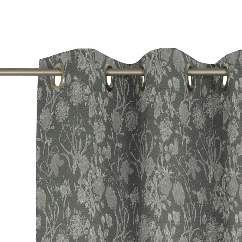 Micheal Eyelet Blackout Single Curtain, Olive Green, 145cm Width x 145cm Drop