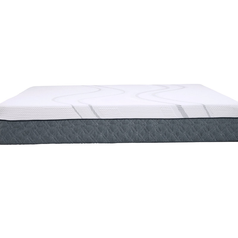 Très grand matelas en mousse à mémoire de forme de très grande graphène 12 po, blanc, King