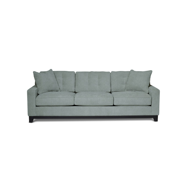 Carollton Upholstered 93'' Sofa, Heavenly Robins Egg Chenille