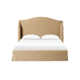 Mulberry Upholstered Wingback Bed