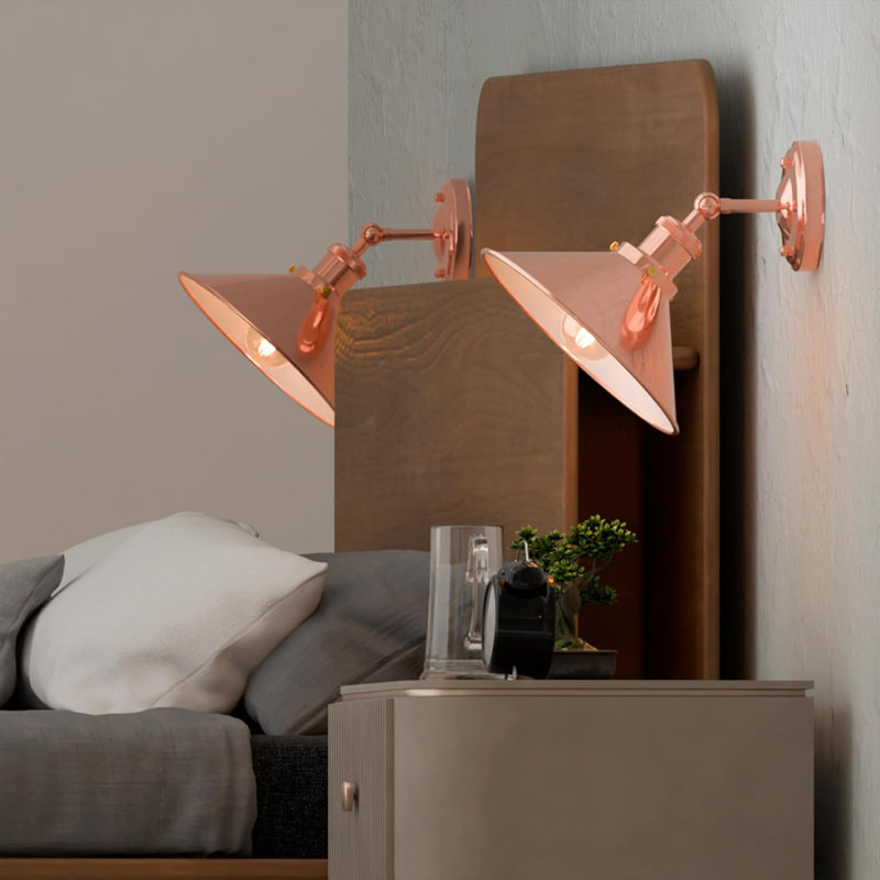 Armed Sconce, Rose Gold