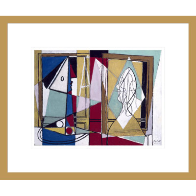Two Women in Front of a Window by Pablo Picasso -Framed Giclee Print