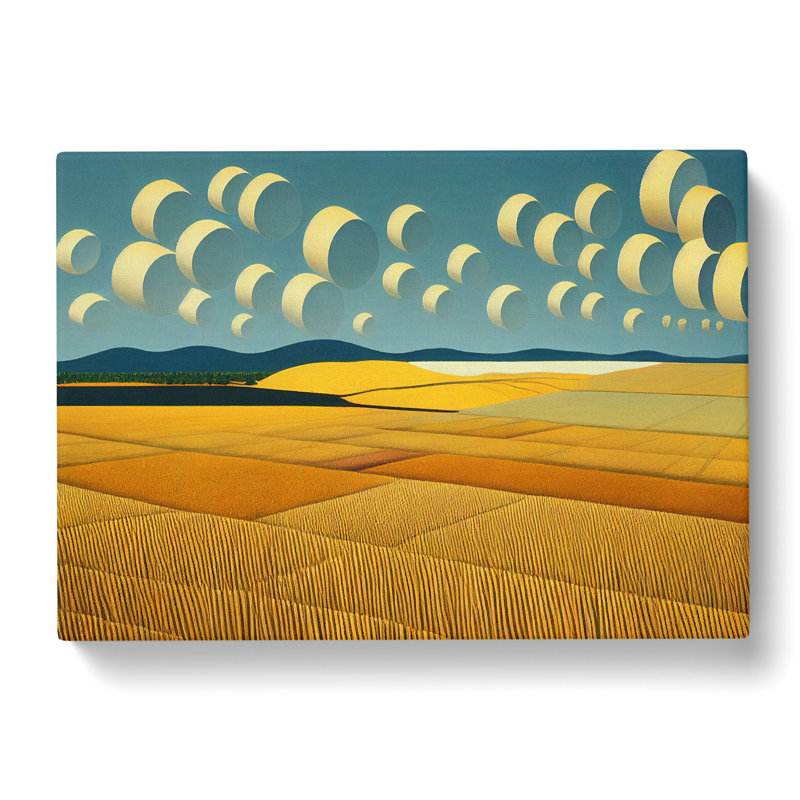 Evolving Wheat Field - Wrapped Canvas