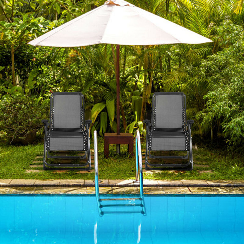 Roper Folding Zero Gravity Chair, Black