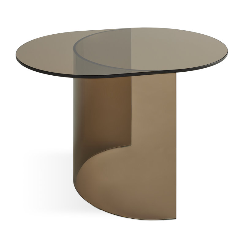 Half Past Glass End Table, 18" H x 29" W x 21" D