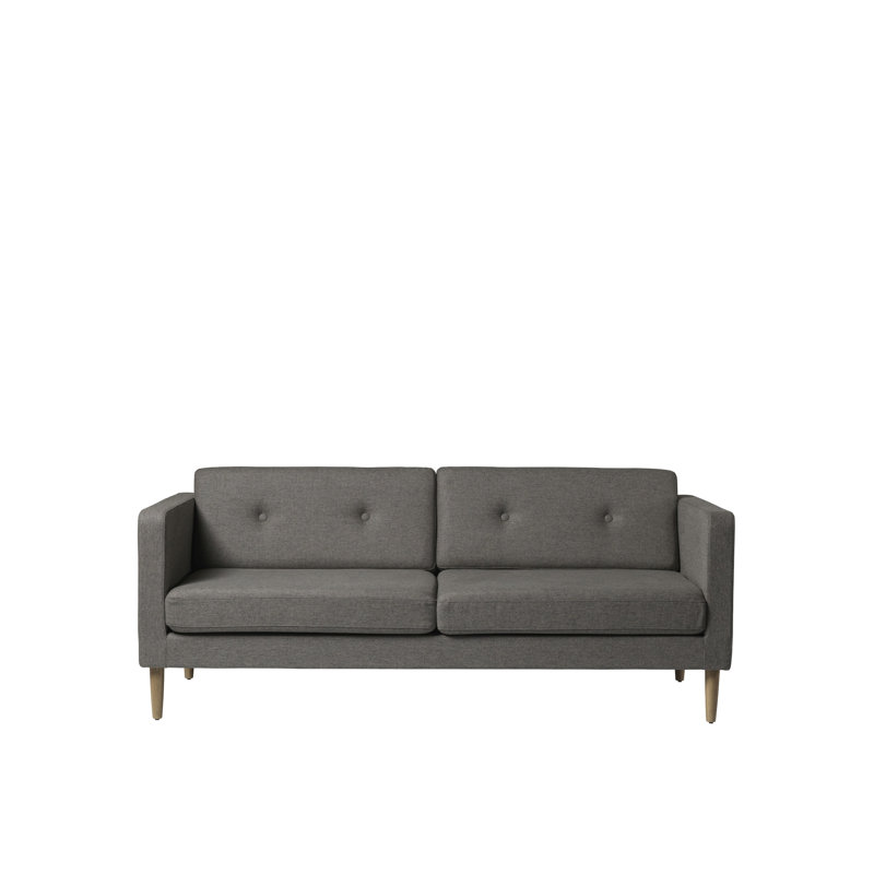 Firhoj Sofa, 32.28" H x 77.95" W x 34.65" D, Gray Wool