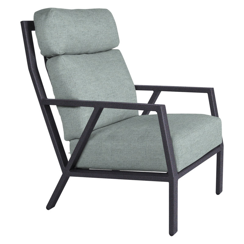 Aris Outdoor Lounge Chair, Graphite, Flagship Stone Sunbrella®