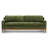 Zyon 90" Chenille Velvet Fabric Sofa