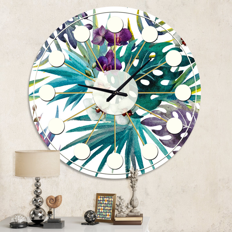 Horloge murale rétro Mid-Century, Moyenne