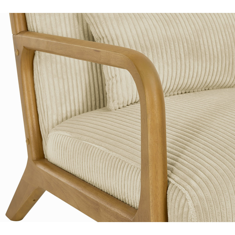 Chaise longue en bois, Beige