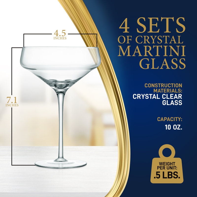Ansaa 10oz. Martini Glass, 4