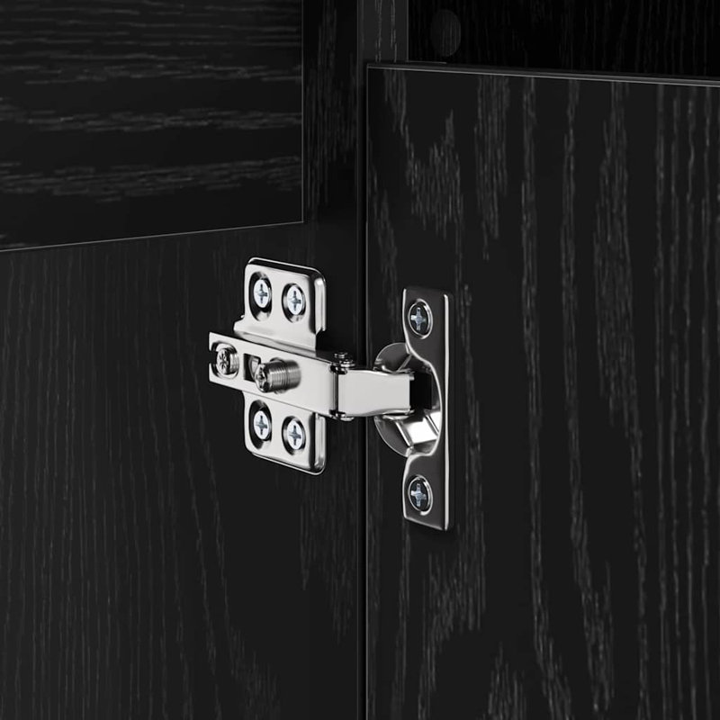 Freestanding Under Sink Cabinet, Black Oak