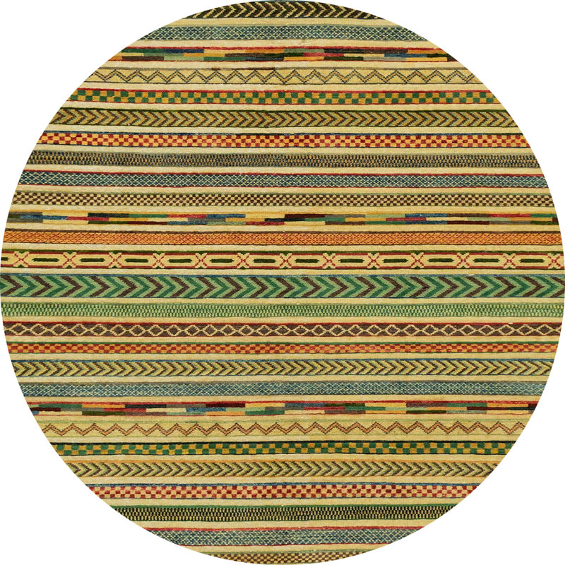 Abstract Indoor Rug, Round 8'