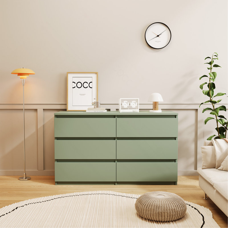 Grande commode 6 tiroirs Green