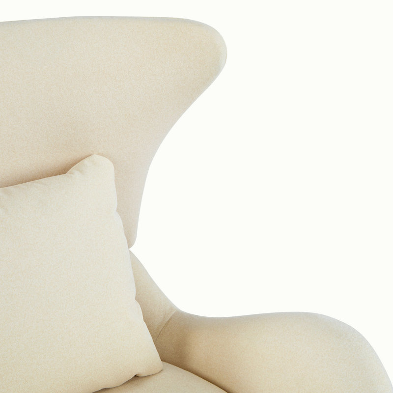 Chaise d'appoint moderne en polyester beige avec espace pour animaux de compagnie / rangement - capacité de 330 lb, chaise longue de salon, conception élégante et durable
