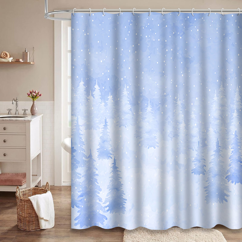 Rideau de douche Winter 12, L 72 po x l 72 po