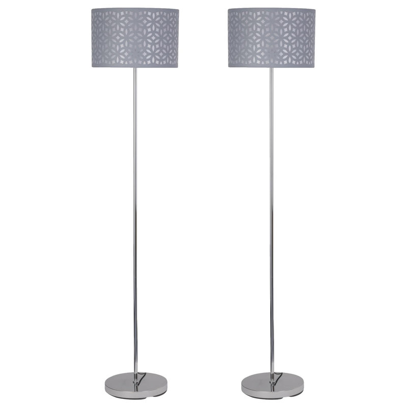 Shearin 150cm Traditional Floor Lamp Set