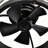 25.8''  Industrial Ceiling Fan With Remote Control ,5 Abs Blades Small Size Ceiling Fan For Living Room, Dining Room, Bedroom, Family Room, Matte Black ,6 Pcs*E26 (Does Not Include Light Bulbs)